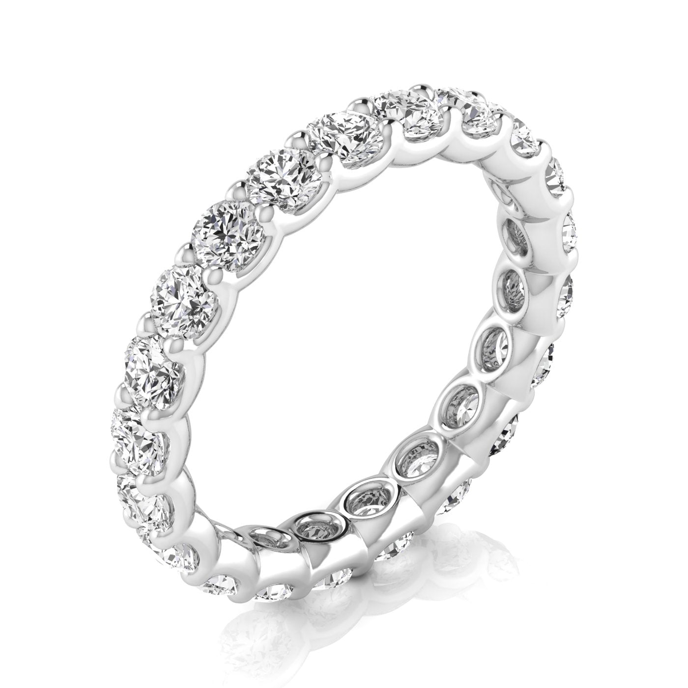 Round Natural Diamond Eternity Band