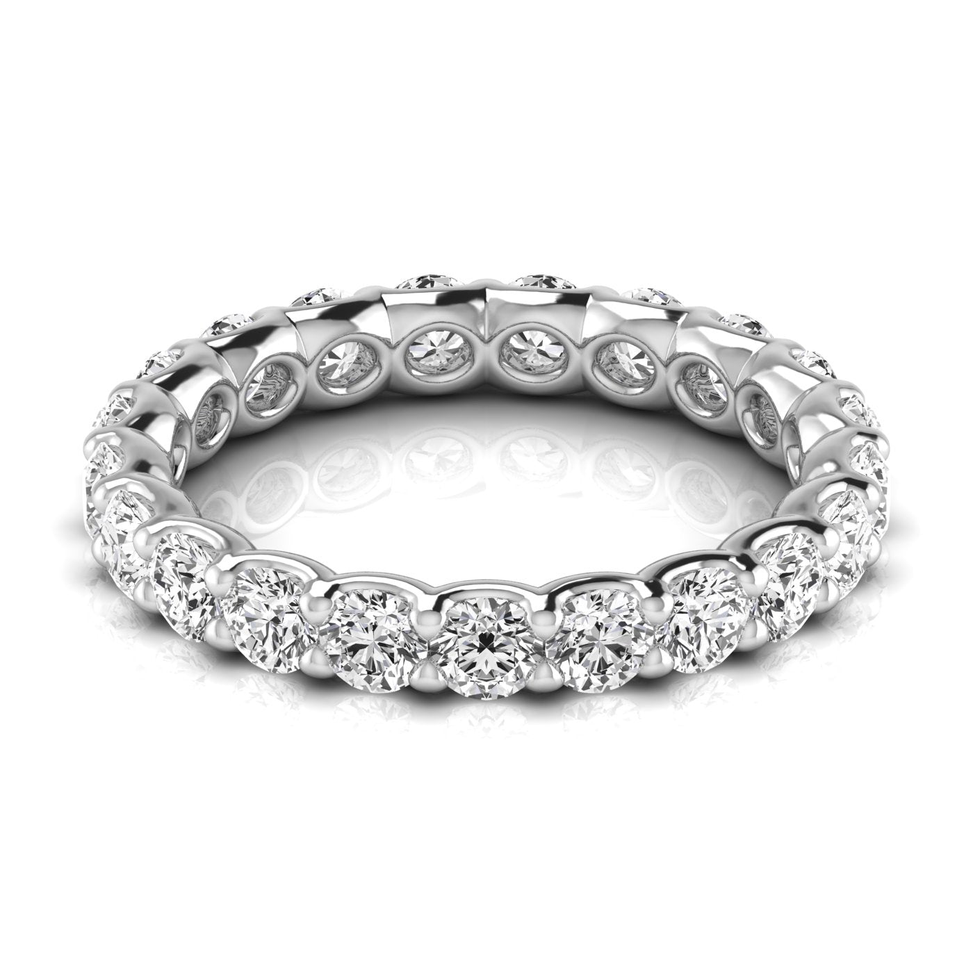 Round Natural Diamond Eternity Band