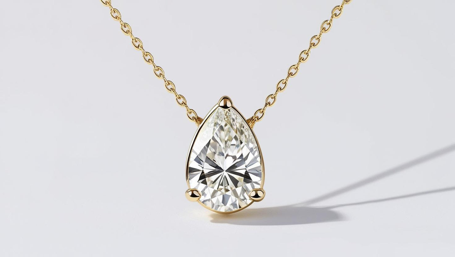 Lab Diamond Solitaire Necklace