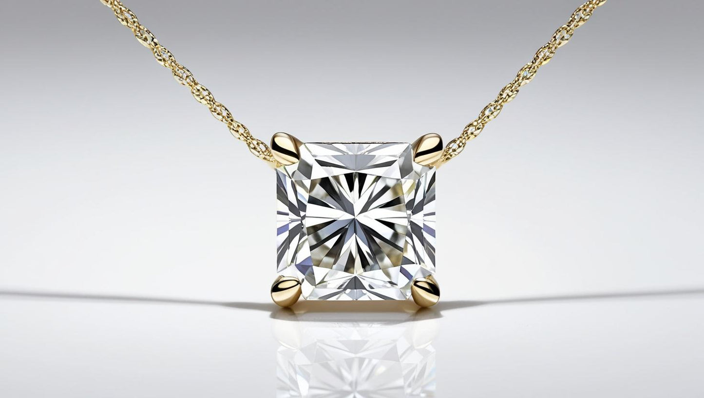 Lab Diamond Solitaire Necklace