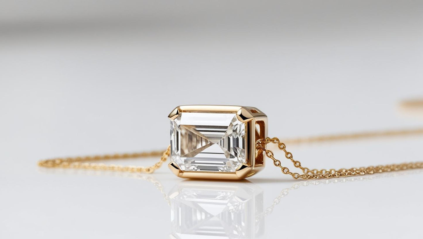 Lab Diamond Solitaire Necklace