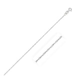 14k White Gold Singapore Chain 0.8mm