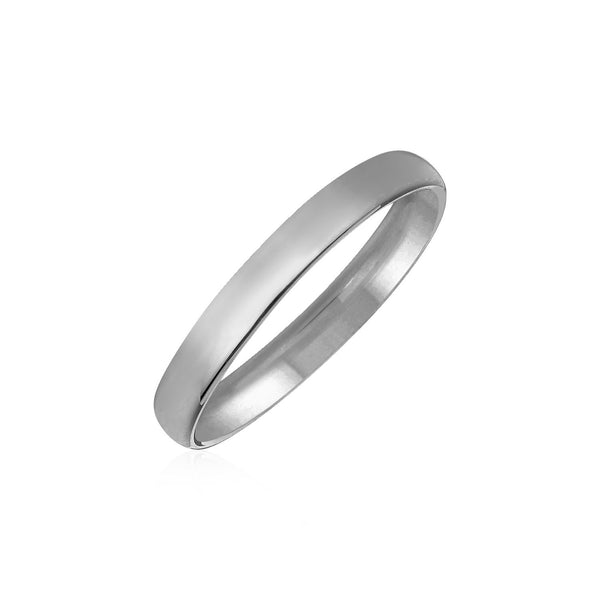14k White Gold Comfort Fit Wedding Band
