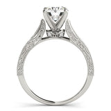 14k White Gold Antique Design Diamond Engagement Ring (1 5/8 cttw)