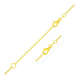 Extendable Cable Chain in 14k Yellow Gold (1.2mm)