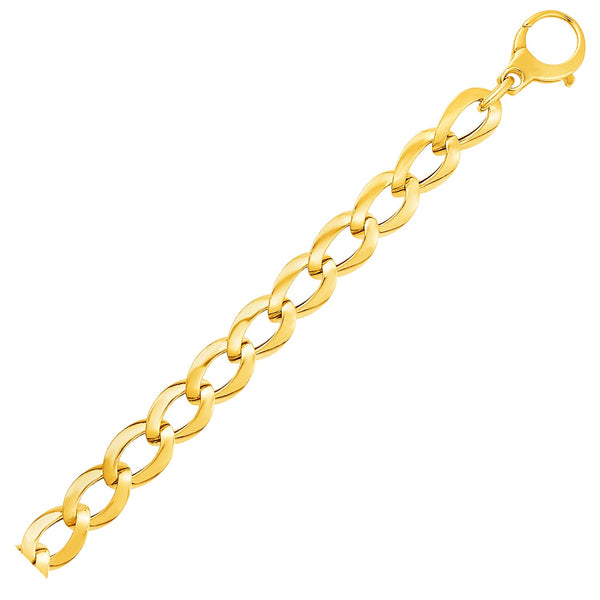 14k Yellow Gold Curb Style Bracelet