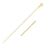14k Yellow Gold Cable Link Chain 0.8mm