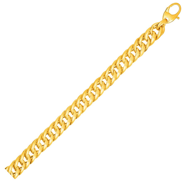 Cuban Link Bracelet in 14k Yellow Gold